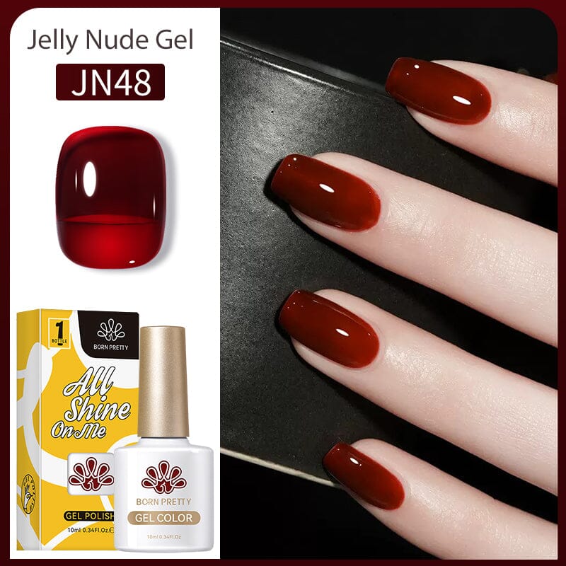 Jelly Nude Gel Gel Nail Polish BORN PRETTY JN48 