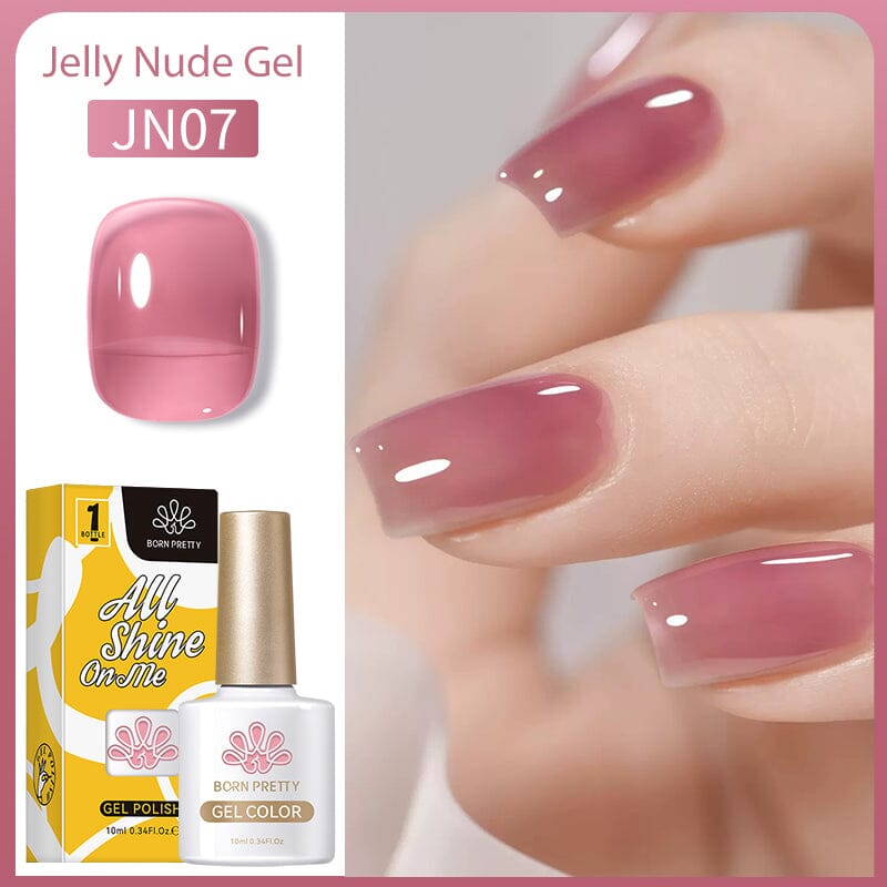 Jelly Nude Gel Gel Nail Polish BORN PRETTY JN07 