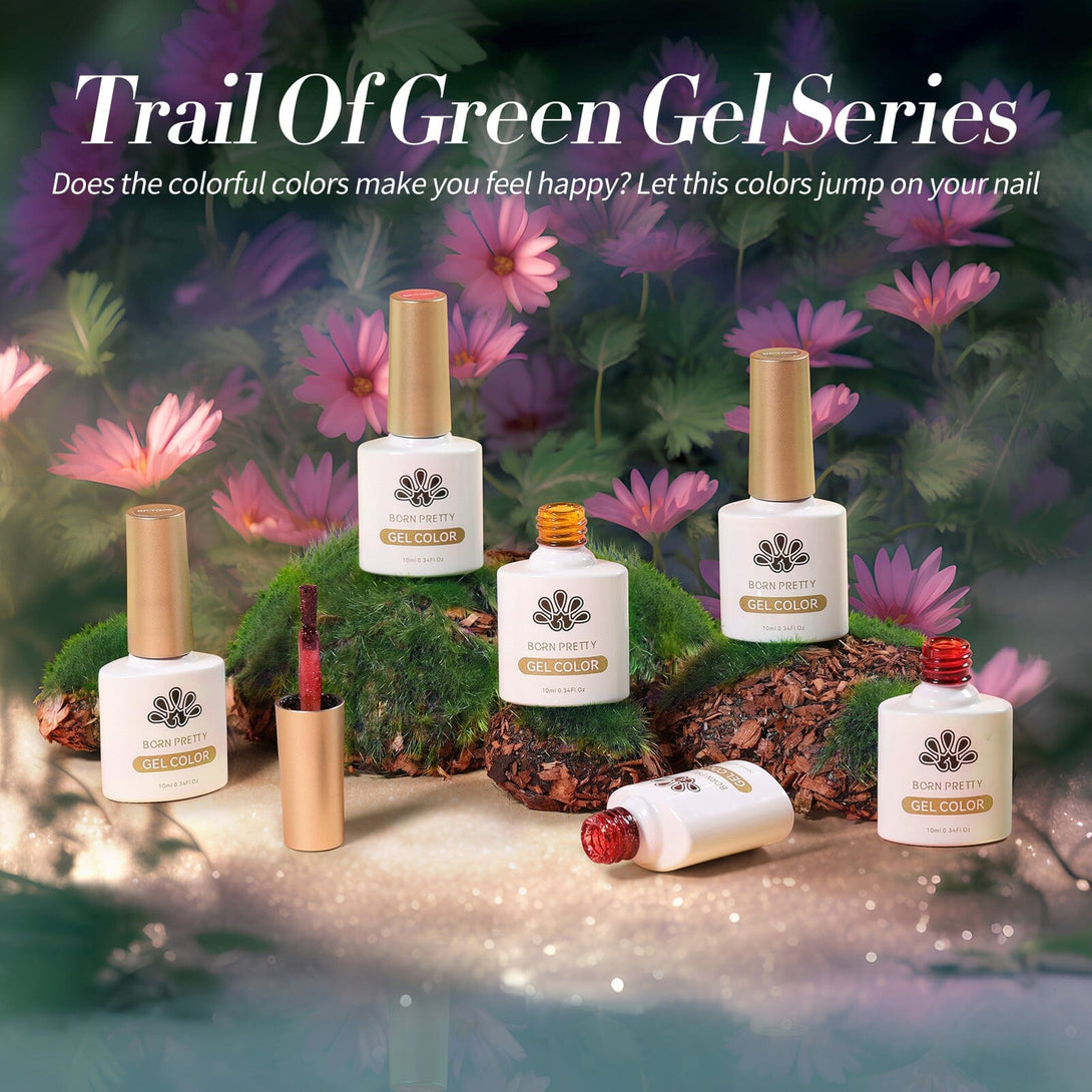 Trail of Green - 6 Colors Jelly Gel Polish Set 10ml Kits & Bundles BORN PRETTY 
