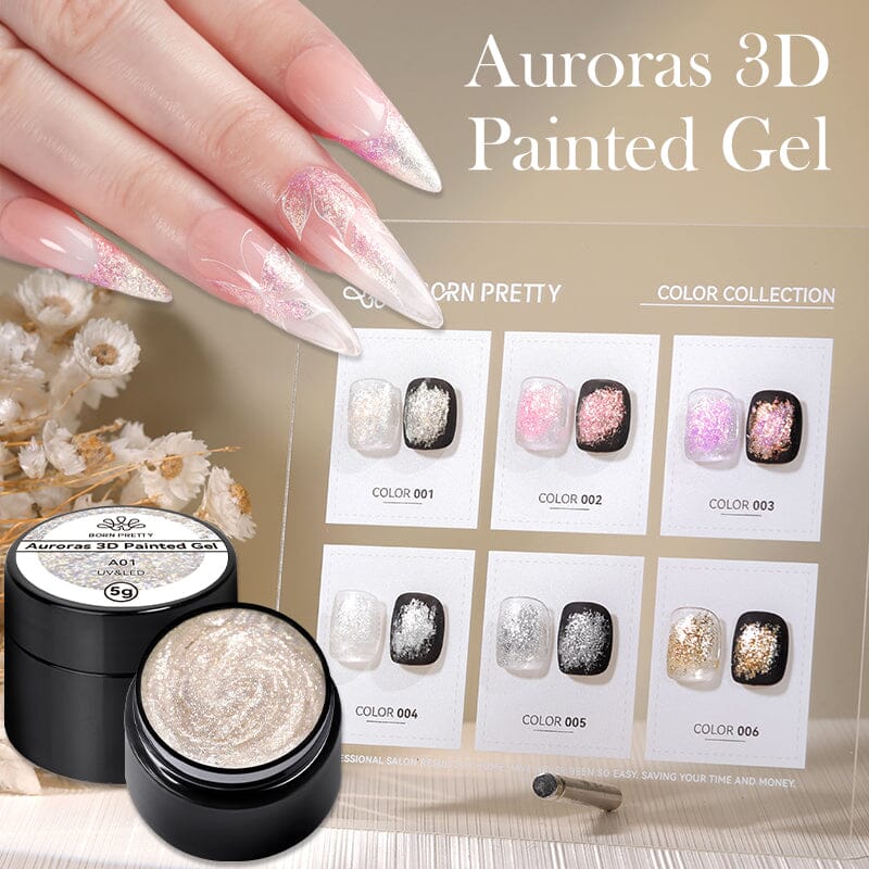 Auroras 3D Painted Gel Polish 5ml Gel Nail Polish BORN PRETTY 