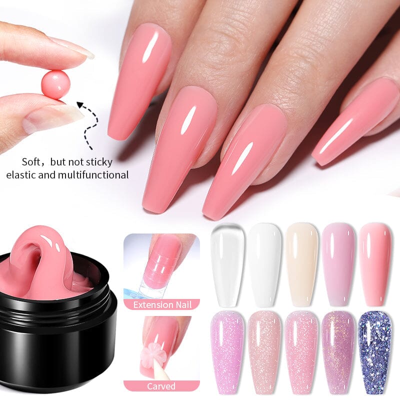 Baby Pink Non Stick Hand Extension Nail Gel 15ml NSG09 Gel Nail Polish BORN PRETTY 