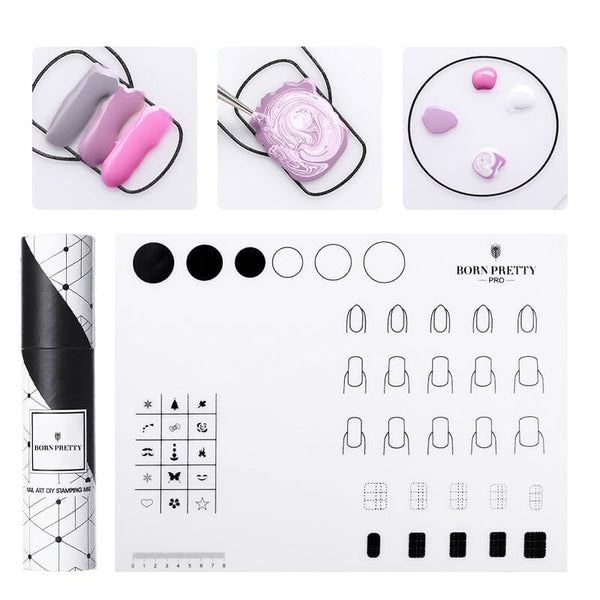 🎁 Silicone DIY Nail Art Stamping Mat (100% off) BORN PRETTY 