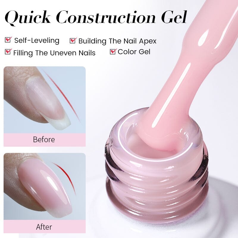 Nude Quick Construction Nail Gel QC16 10ml Gel Nail Polish BORN PRETTY 