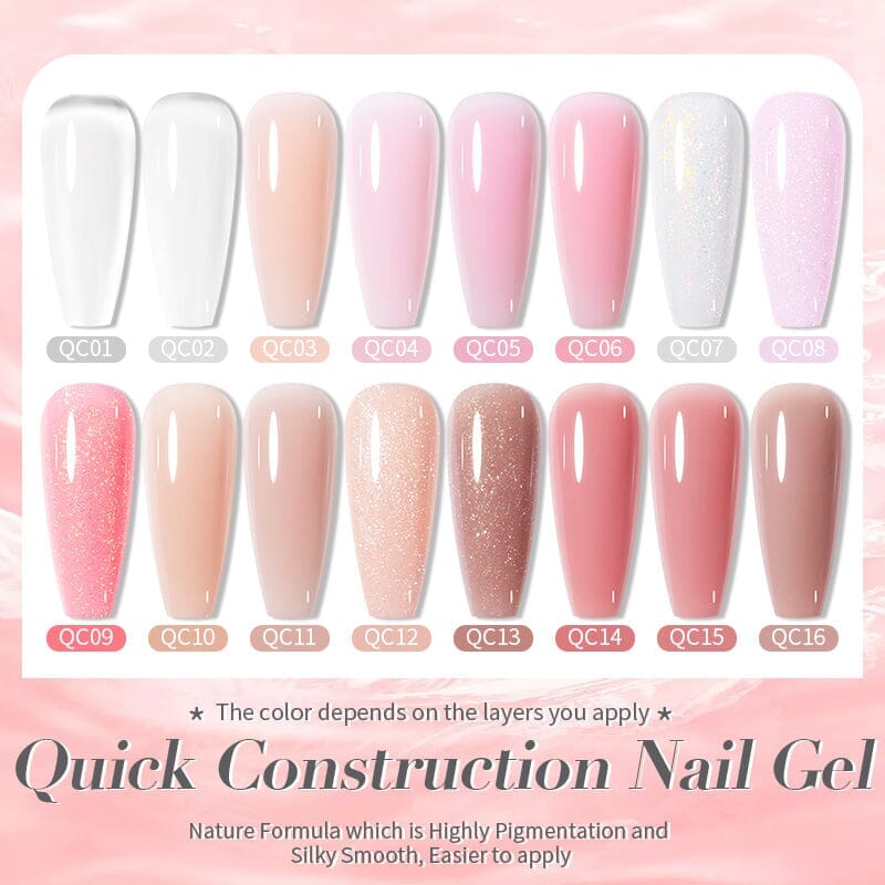 Nude Quick Construction Nail Gel QC16 10ml Gel Nail Polish BORN PRETTY 