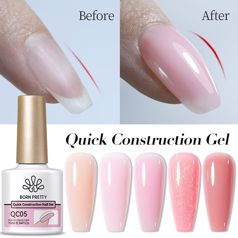 Nude Quick Construction Nail Gel QC16 10ml Gel Nail Polish BORN PRETTY 