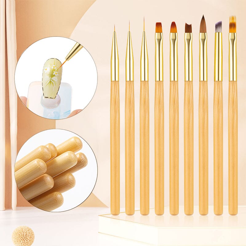Woodiness Handle Nail Art Brushes Tools & Accessories BORN PRETTY 