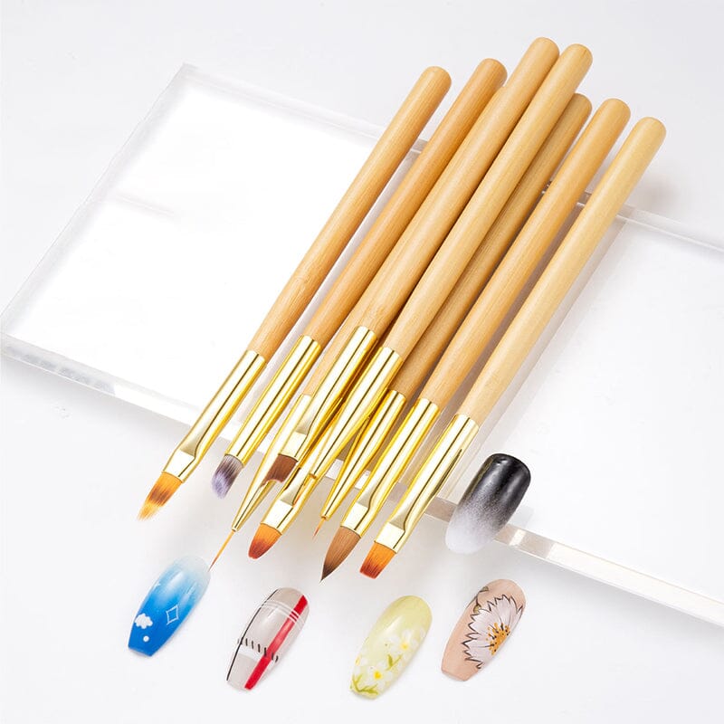 Woodiness Handle Nail Art Brushes Tools & Accessories BORN PRETTY 