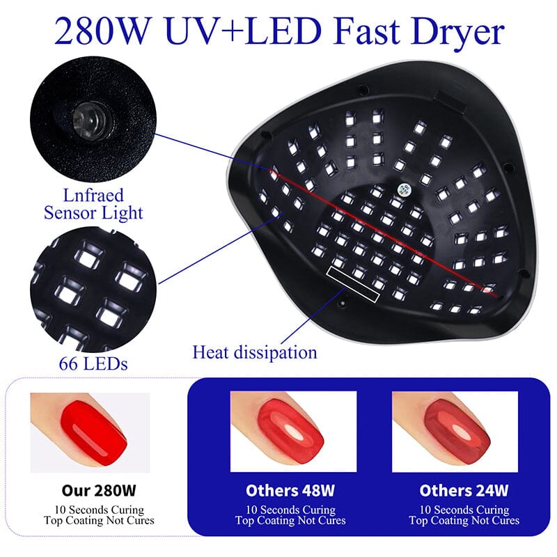 280W UV LED Nail Lamp Nail Tools BORN PRETTY 