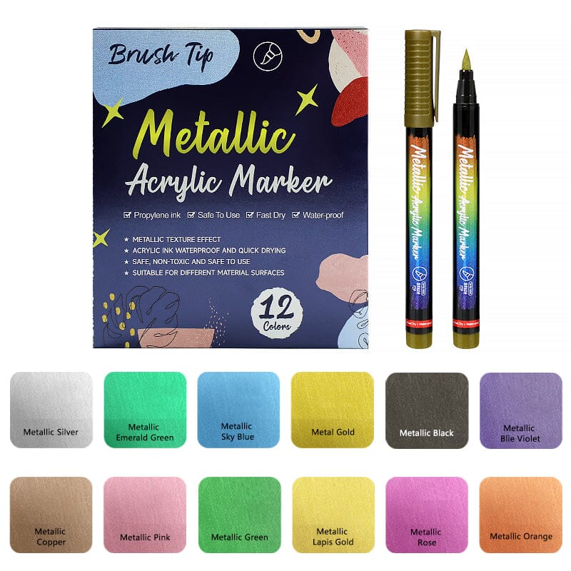 12 Colors Nail Art Drawing Graffiti Pen Tools & Accessories BORN PRETTY 