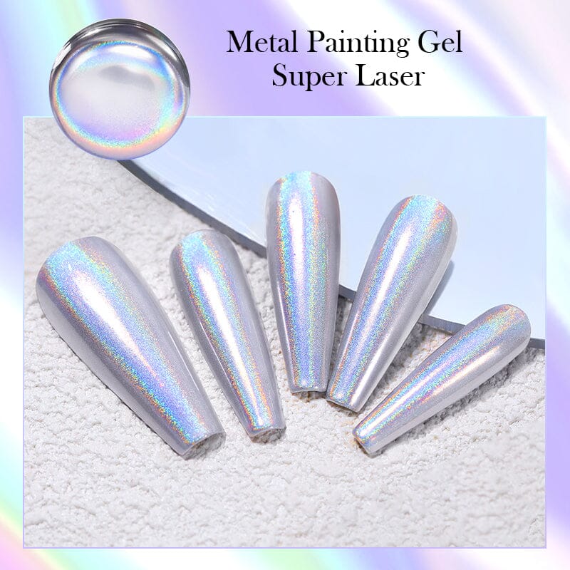 Metal Painting Gel Super Laser 5ml Gel Nail Polish BORN PRETTY 