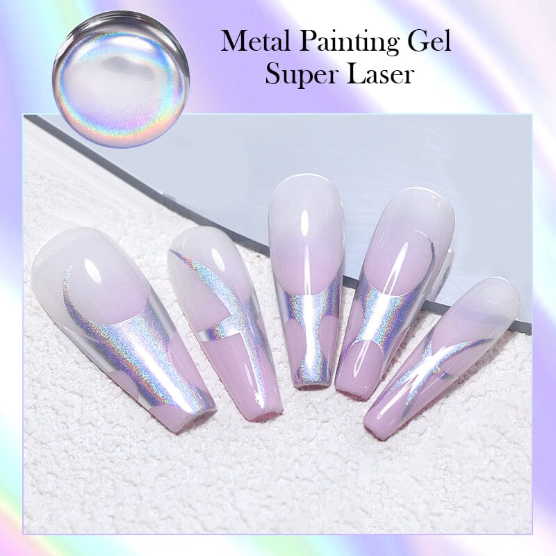 Metal Painting Gel Super Laser 5ml Gel Nail Polish BORN PRETTY 