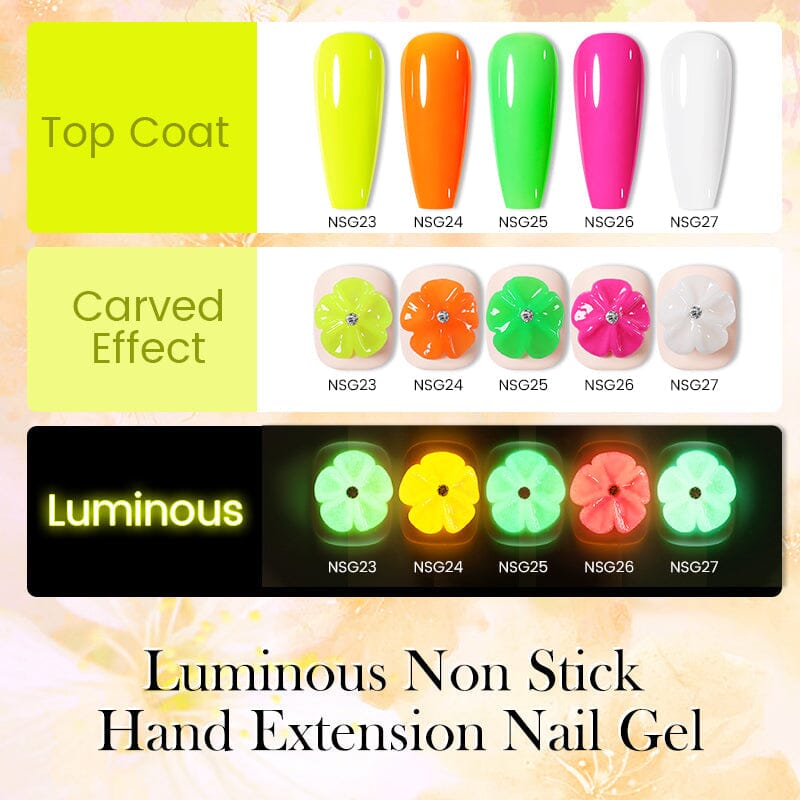 Green Luminous Non Stick Hand Extension Nail Gel 15ml NSG25 Gel Nail Polish BORN PRETTY 