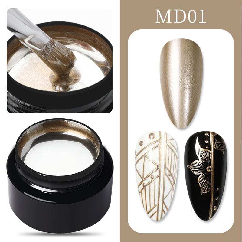 Metallic Drawing Gel MD01 Gel Nail Polish BORN PRETTY 