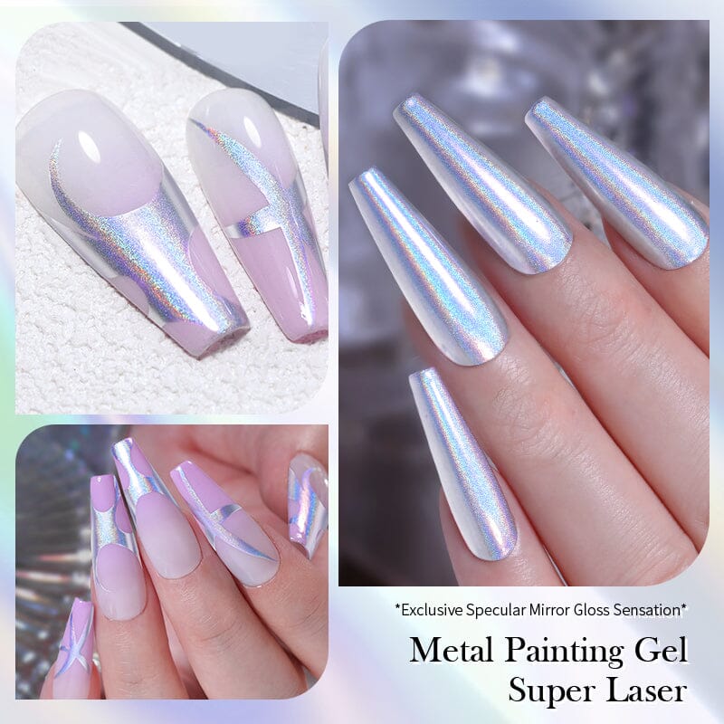 Metal Painting Gel Super Laser 5ml Gel Nail Polish BORN PRETTY 