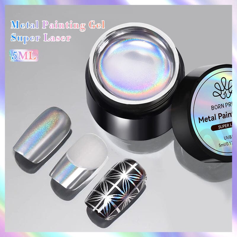 Metal Painting Gel Super Laser 5ml Gel Nail Polish BORN PRETTY 