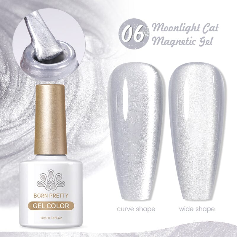 Moonlight Cat Magnetic Gel Polish 10ml Gel Nail Polish BORN PRETTY 06 