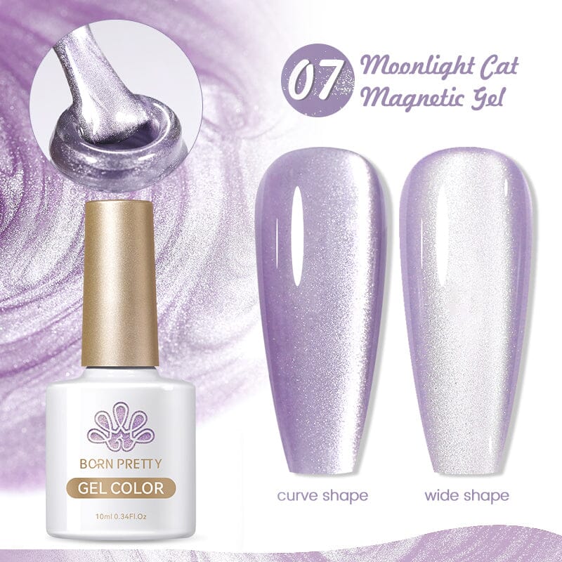 Moonlight Cat Magnetic Gel Polish 10ml Gel Nail Polish BORN PRETTY 07 