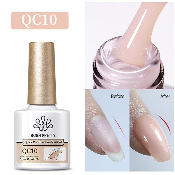 Nude Quick Construction Nail Gel QC10 10ml Gel Nail Polish BORN PRETTY 