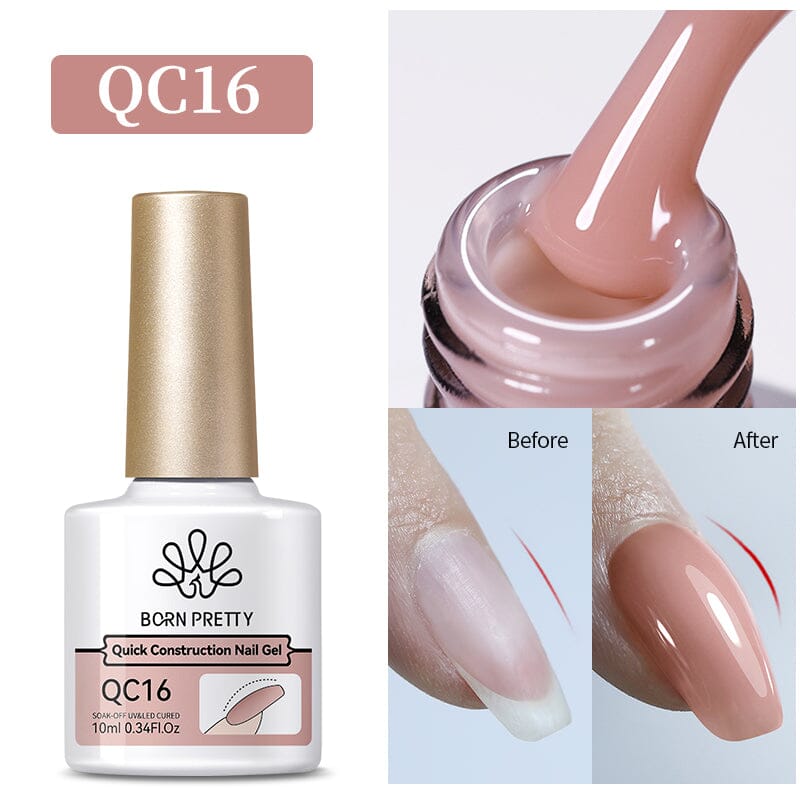 Nude Quick Construction Nail Gel QC16 10ml Gel Nail Polish BORN PRETTY 