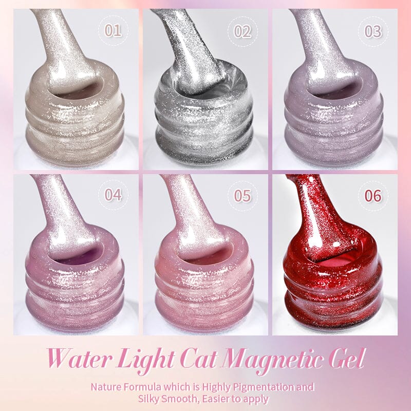 6 Colors Water Light Cat Magnetic Gel Polish Set 10ml Gel Nail Polish BORN PRETTY 