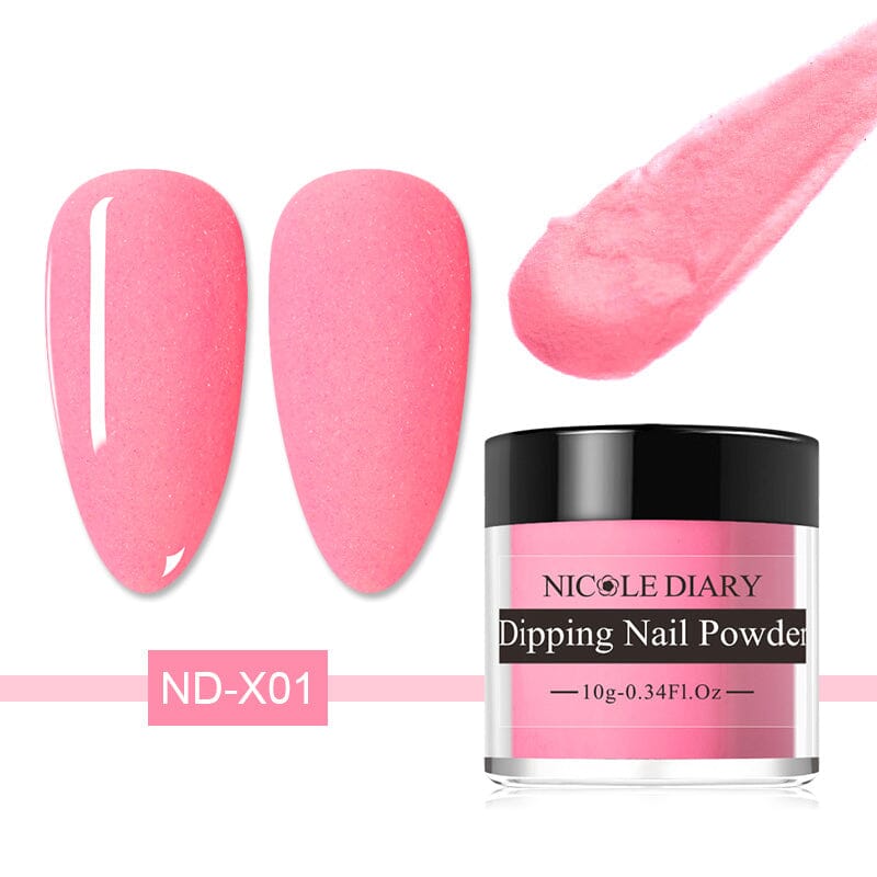 Matte Color Dipping Nail Powder 10ml Nail Powder NICOLE DIARY ND-X01 