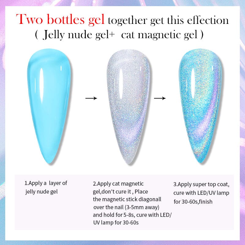 7pcs Jelly Gel & Cat Magnetic Gel Set Kits & Bundles BORN PRETTY 