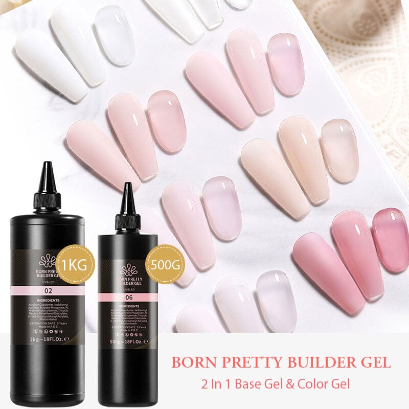 BORN PRETTY Builder Gel 2 in 1 Gel Nail Polish BORN PRETTY 02 - 1KG 