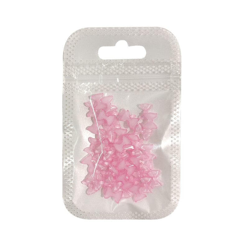 50pcs Bowknot Macaron Ice Transparent Nail Art Decorations Nail Decoration No Brand 