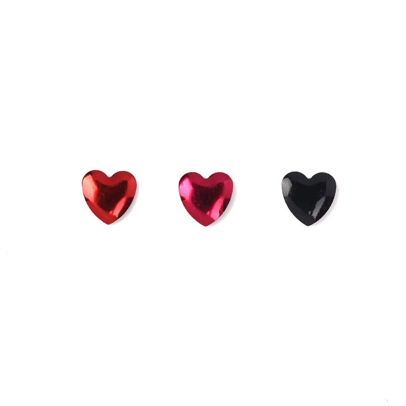 Red Black Heart Valentine's Day 3D Nail Decoration Nail Decoration No Brand 