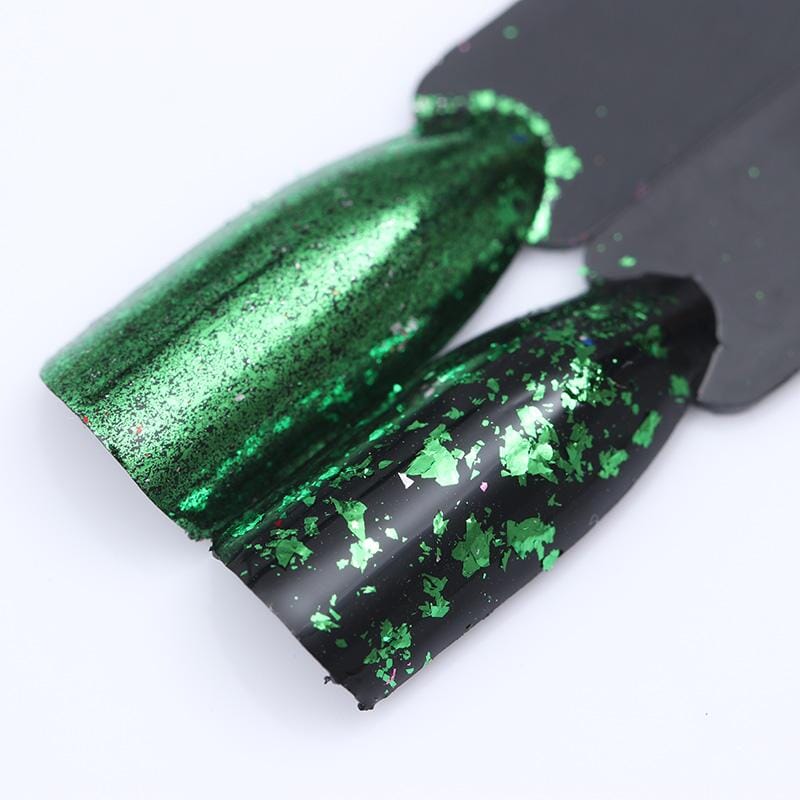 Green Sequins Glitter Nail Powder Nail Powder BORN PRETTY 