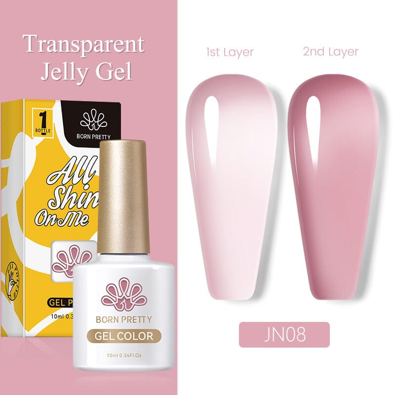 Jelly Nude Gel 10ml Gel Nail Polish BORN PRETTY JN08 