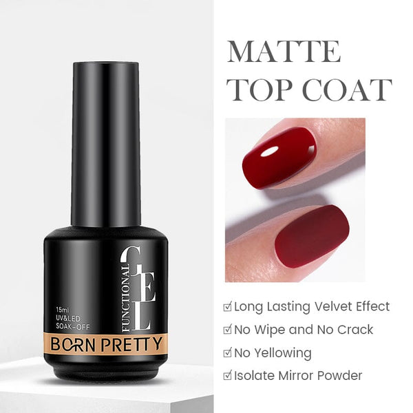 Matte Top Coat 15ml Base & Top Coat BORN PRETTY 