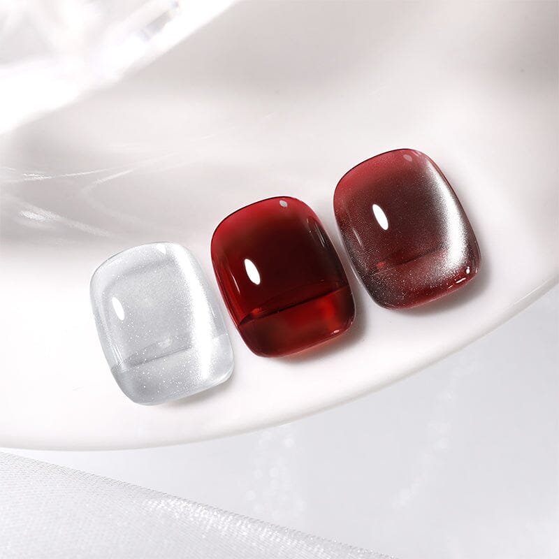 2pcs Set Water Light Cat Magnetic Gel & Jelly Nude Gel Gel Nail Polish BORN PRETTY 