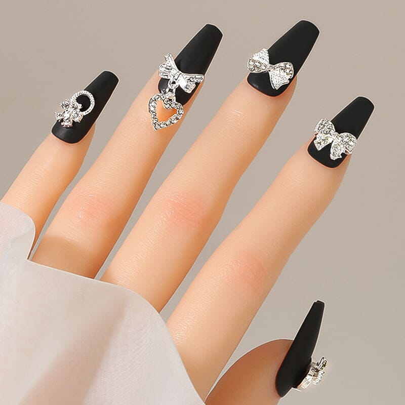 Butterfly Heart Pearly Alloy Nail Decoration DIY Nails BORN PRETTY 