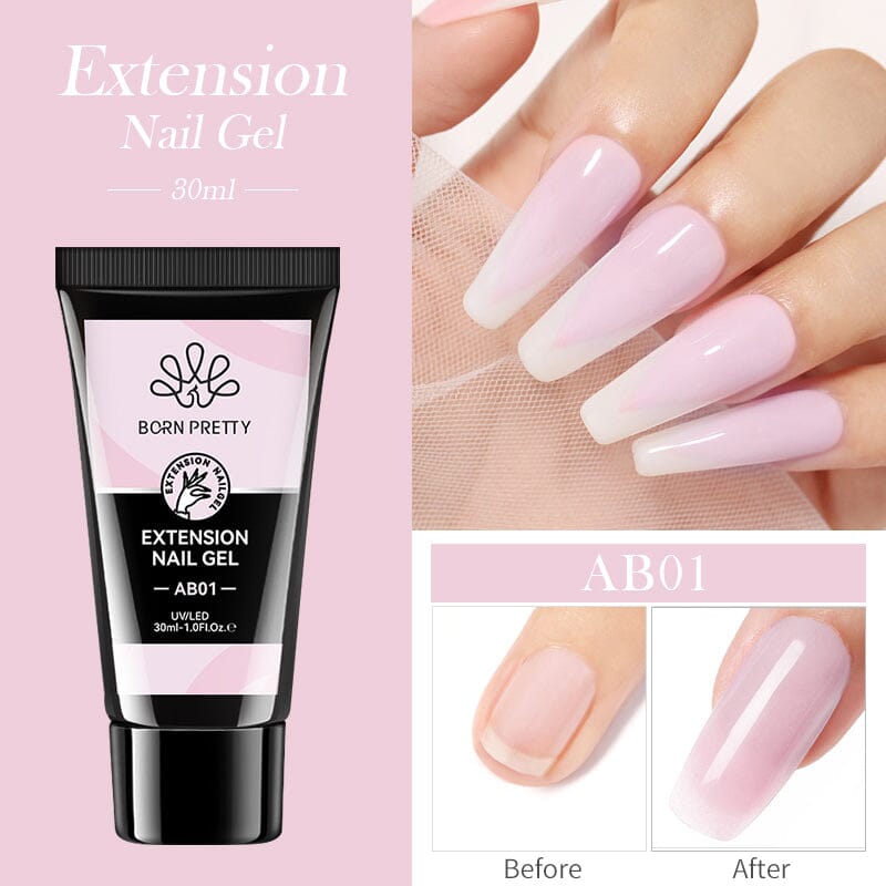 Jelly Nude Nail Extension Gel 30ml Extension Nail Gel BORN PRETTY AB01 