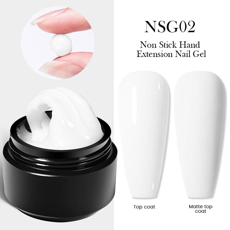 Milky White Non Stick Hand Extension Nail Gel NSG02 15ml Gel Nail Polish BORN PRETTY 