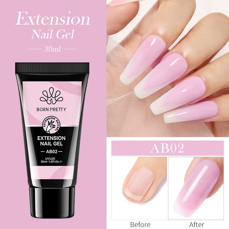 Jelly Nude Nail Extension Gel 30ml Extension Nail Gel BORN PRETTY AB02 