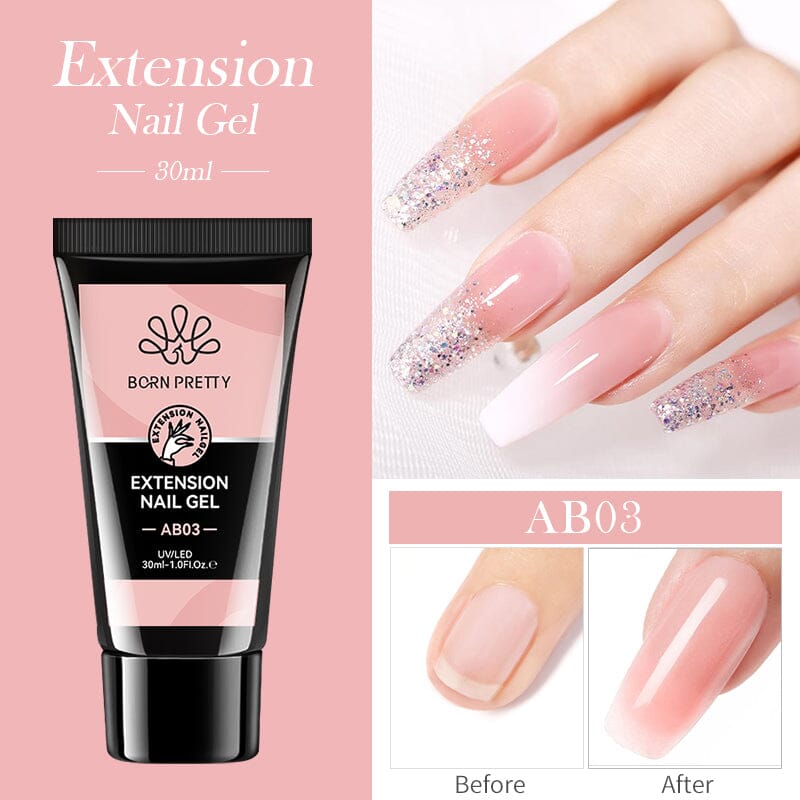 Jelly Nude Nail Extension Gel 30ml Extension Nail Gel BORN PRETTY AB03 
