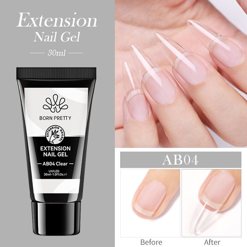 Jelly Nude Nail Extension Gel 30ml Extension Nail Gel BORN PRETTY AB04 