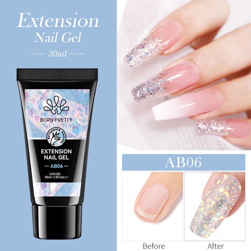 Jelly Nude Nail Extension Gel 30ml Extension Nail Gel BORN PRETTY AB06 