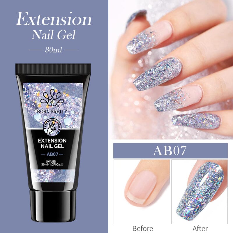 Jelly Nude Nail Extension Gel 30ml Extension Nail Gel BORN PRETTY AB07 