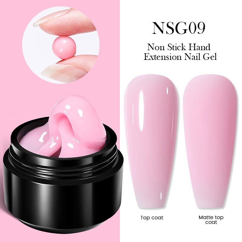 Baby Pink Non Stick Hand Extension Nail Gel NSG09 15ml Gel Nail Polish BORN PRETTY 