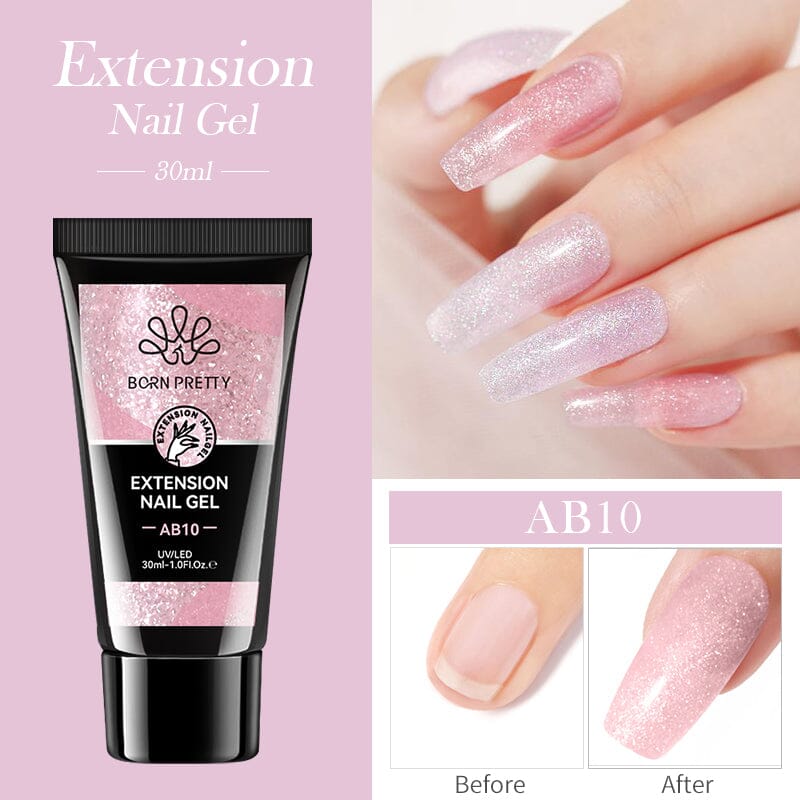Jelly Nude Nail Extension Gel 30ml Extension Nail Gel BORN PRETTY AB10 