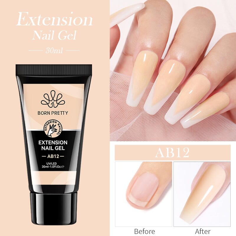 Jelly Nude Nail Extension Gel 30ml Extension Nail Gel BORN PRETTY AB12 