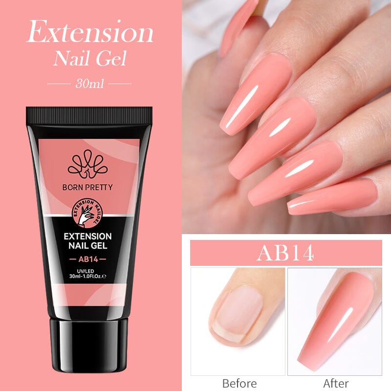 Jelly Nude Nail Extension Gel 30ml Extension Nail Gel BORN PRETTY AB14 