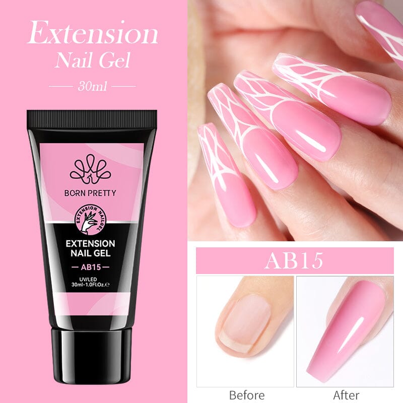 Jelly Nude Nail Extension Gel 30ml Extension Nail Gel BORN PRETTY AB15 