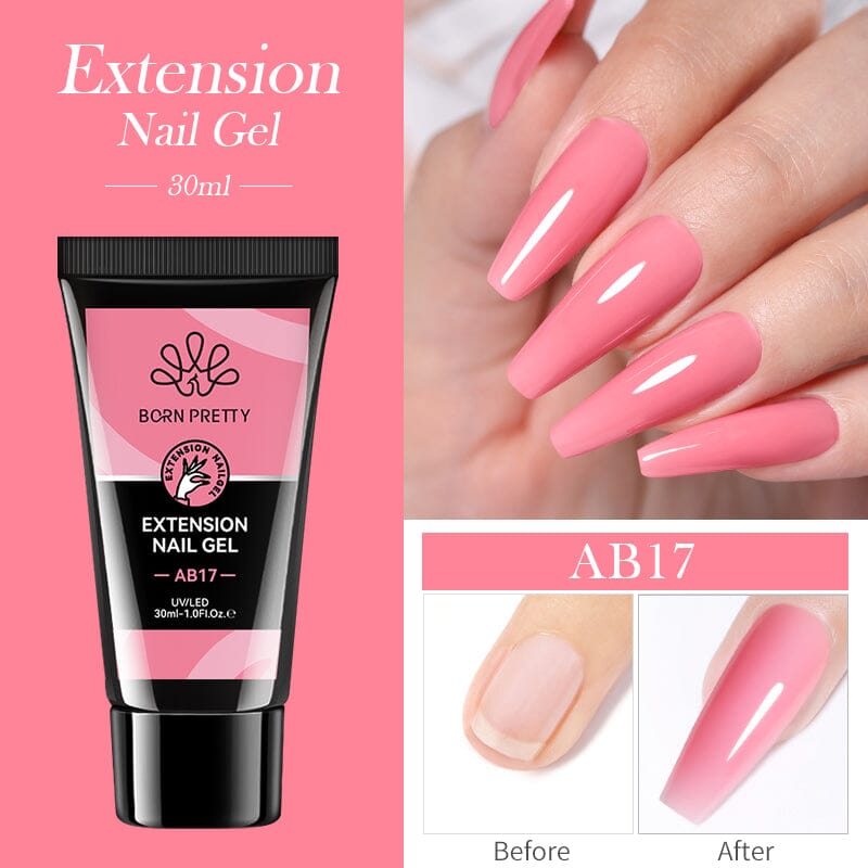 Jelly Nude Nail Extension Gel 30ml Extension Nail Gel BORN PRETTY AB17 