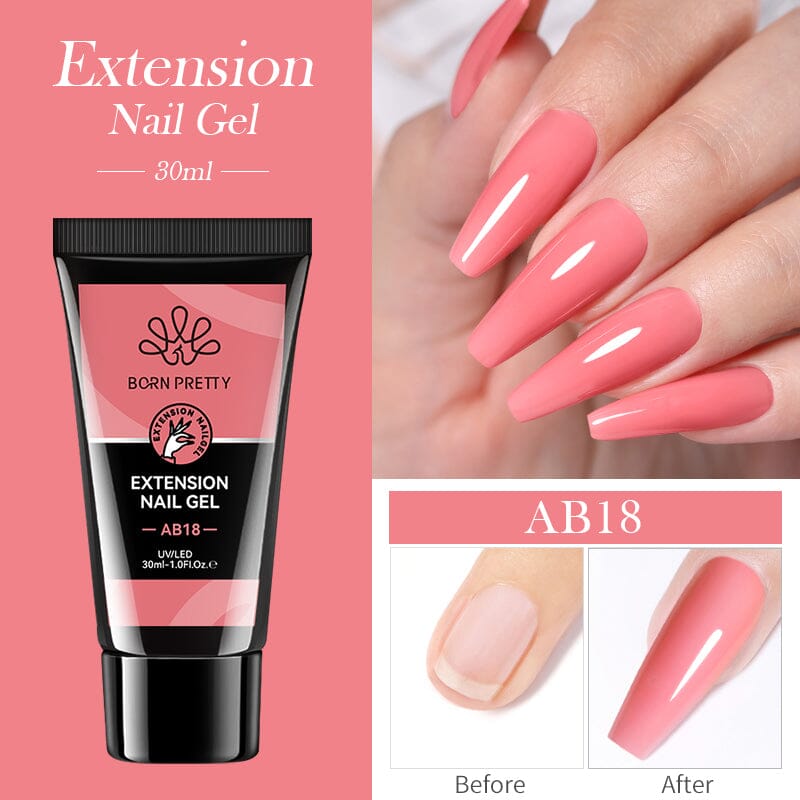 Jelly Nude Nail Extension Gel 30ml Extension Nail Gel BORN PRETTY AB18 
