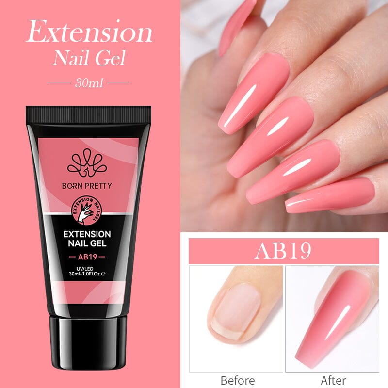 Jelly Nude Nail Extension Gel 30ml Extension Nail Gel BORN PRETTY AB19 