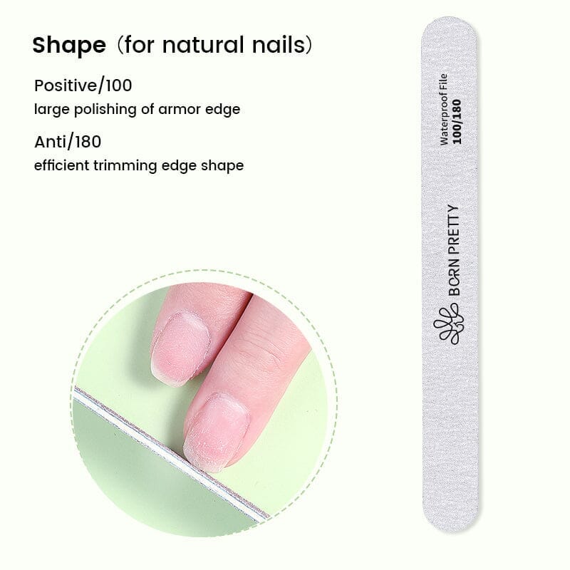 Washable Nail File Tools & Accessories BORN PRETTY Waterproof File 100/180 